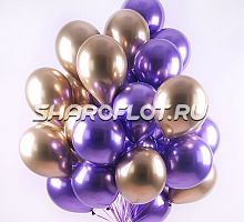 Облако шаров Хром 30см