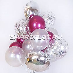 Сет Серебро Бургундия