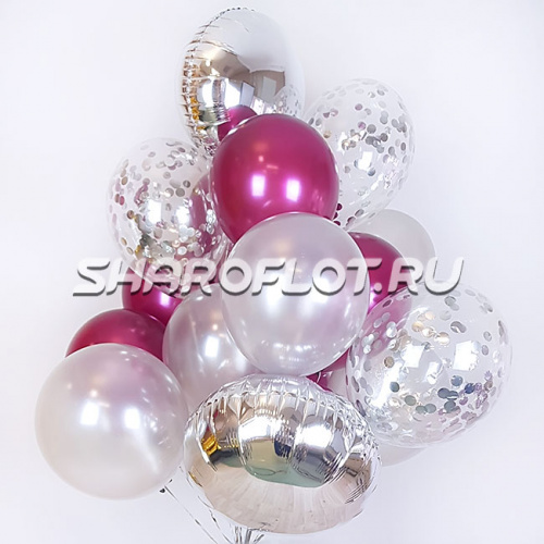 Сет Серебро Бургундия