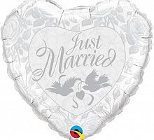 Сердце Just Married 75см