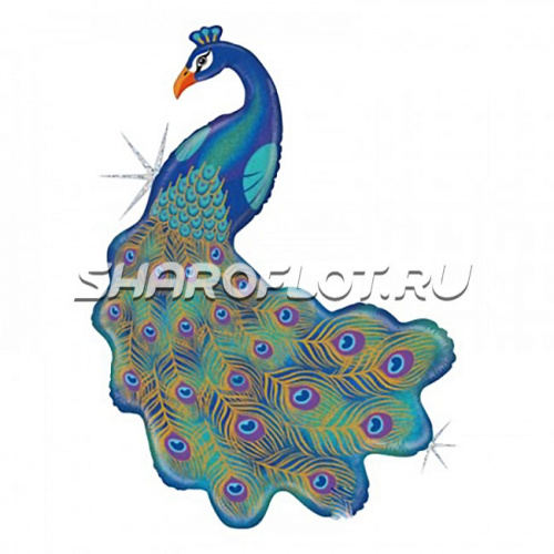 Шар Павлин блестящий 100см