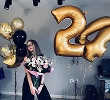 Композиция шаров с цифрой №096