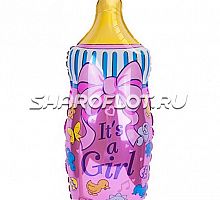 Шар Бутылочка It's a Girl 70см