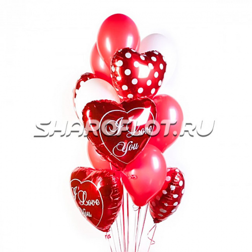Сет из шаров Я тебя люблю