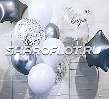 Композиция из шаров на Крестины