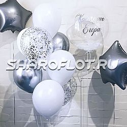 Композиция из шаров на Крестины