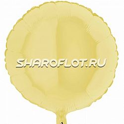 Шар Круг Макарунс Желтый 40см