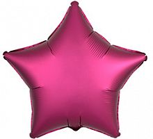 Шар Звезда Гранат сатин 40см