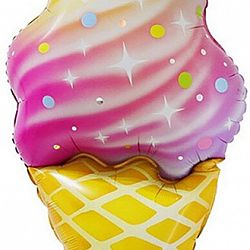 Мини-шар Мороженное Рожок 25см