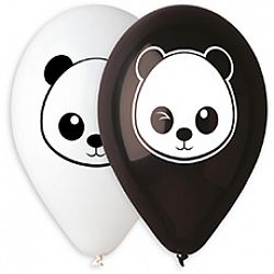 Шары Черные Белые Панда, 30см