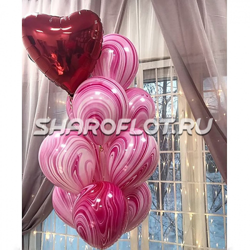 Фонтан из шаров агат