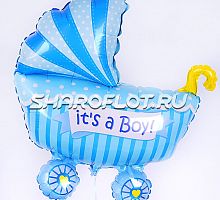 Шар Коляска It's a Boy 95см