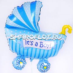 Шар Коляска It's a Boy 95см