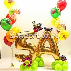 Композиция шаров для украшения класса к 1 сентября