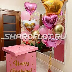 Коробка с шариками Любимой Принцессе