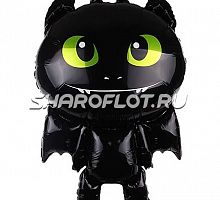 Шар Черный Дракон 75см