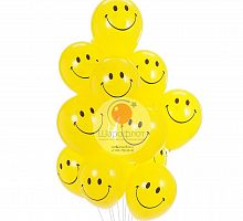 Шары Смайлы Веселые 30см