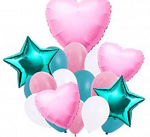 Букет шаров «Мятная любовь»