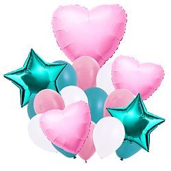 Букет шаров «Мятная любовь»