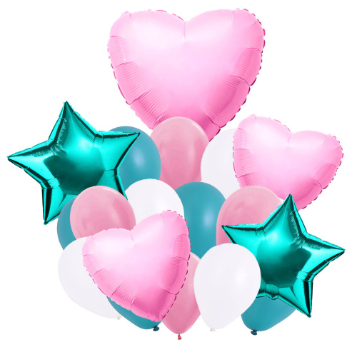 Букет шаров «Мятная любовь»