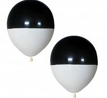 Латексный шар черно-белый 30см