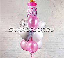 Фонтан шариков для девочки