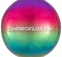 Шар Сфера Омбре Радуга 40см