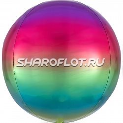 Шар Сфера Омбре Радуга 40см