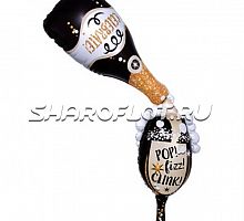 Большой шар Бутылка с бокалом 150см