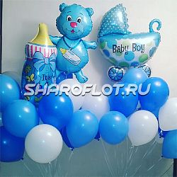 Композиция из шаров на выписку