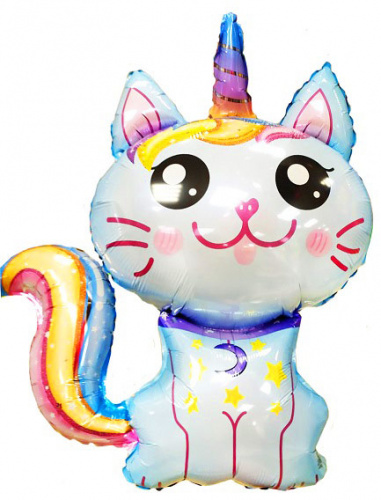 Шар Единорог котенок 80см