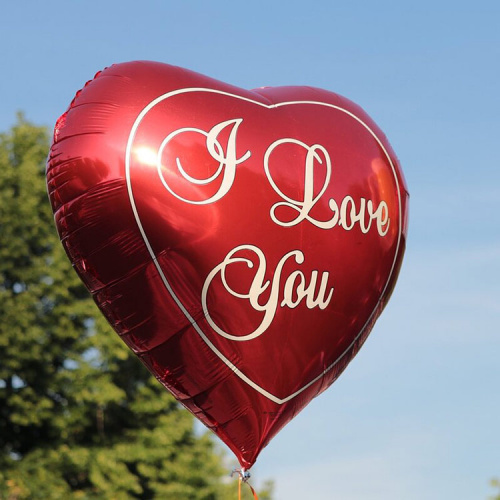 Сердце Красное I Love You 70см
