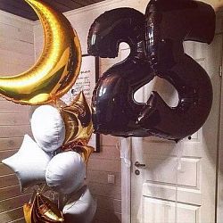 Композиция шаров с цифрой №099