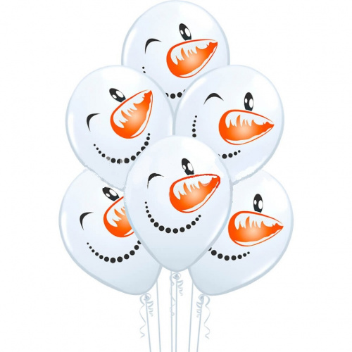 Шары Снеговик, 30см фото 3