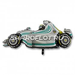 Шар Машина Формула 1 белая 115см