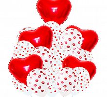 Букет шаров «Целую и люблю»