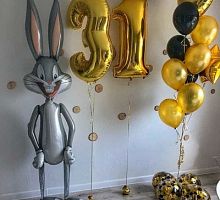 Композиция шаров с цифрой №142