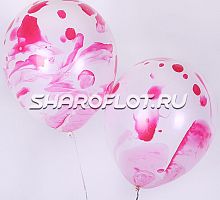 Шар Мраморный Красный 30см