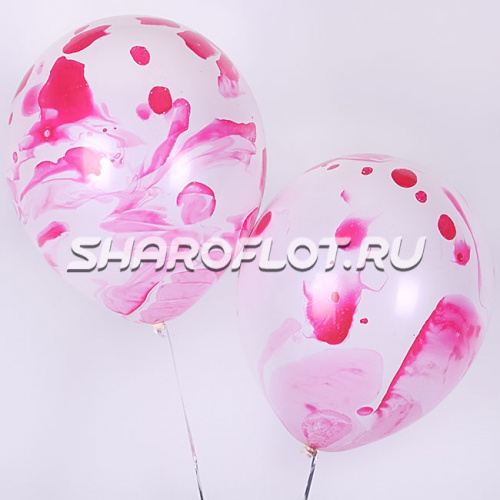 Шар Мраморный Красный 30см