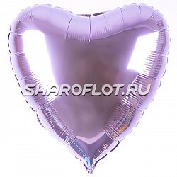 Шар Сердце Сиреневое 40см