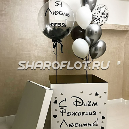 Шары воздушные в коробке