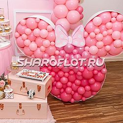 Оформление шарами в стиле Минни Маус