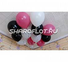 Шарики розовые, белые, черные 30см