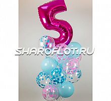 Композиция шаров с цифрой №026