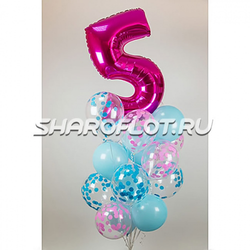 Композиция шаров с цифрой №026 Композиция шаров с цифрой №026