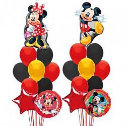 Фонтаны Микки и Мини на праздник