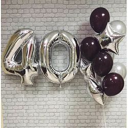 Композиция шаров с цифрой №069