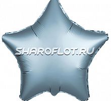 Шар Звезда Сталь сатин 40см