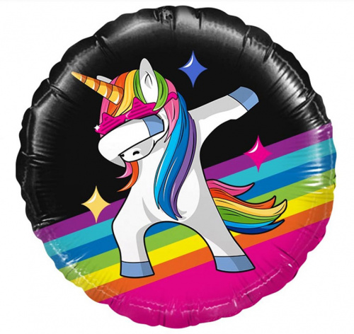 Шар Круг Единорог Модный 40см Шар Круг Единорог Модный 40см
