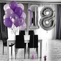 Композиция шаров с цифрой №109